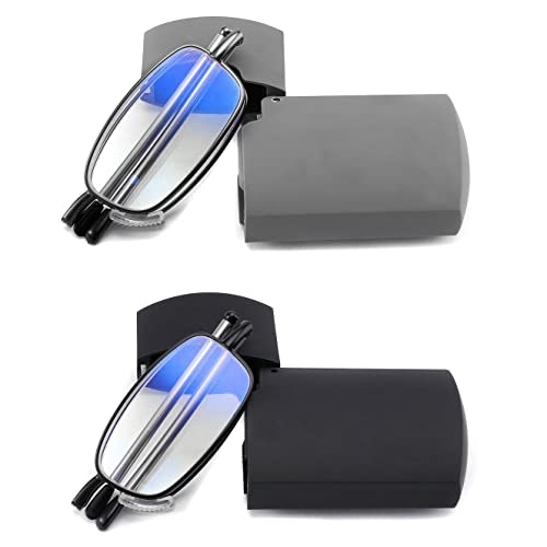 Touk Foldable Anti Blue Light Reading Glasses  2-Pack: $12.34