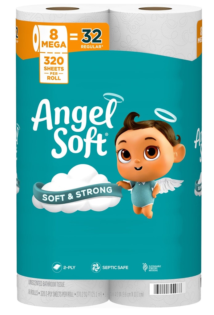 Angel Soft Toilet Paper Mega Roll 8-Pack: $5.99