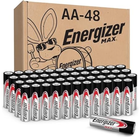 Energizer MAX Alkaline AA Batteries 48-Pack: $20