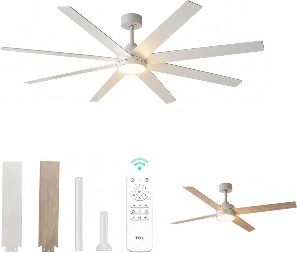 TCL 72" Reversible Ceiling Fan: $109.19