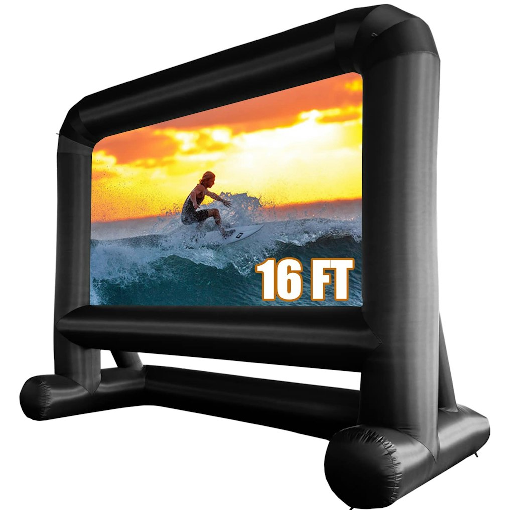 16-Foot Outdoor Inflatable Projector Screen: $89