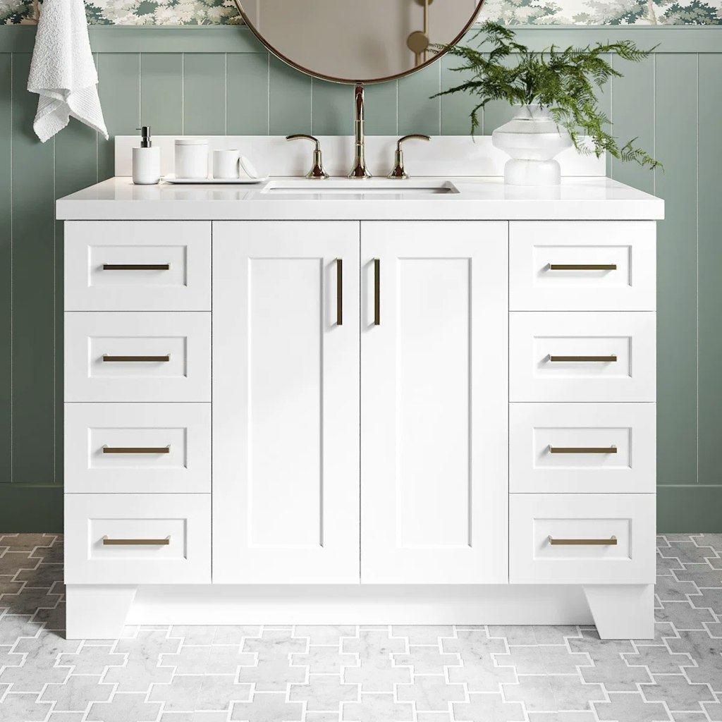 Longhore Tides Freitas 48" Solid Wood Single Bathroom Vanity : $1,432 