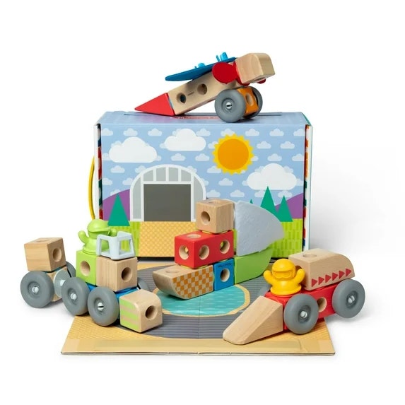 Melissa & Doug Blockables Vehicles 54-Piece Set: $14.99