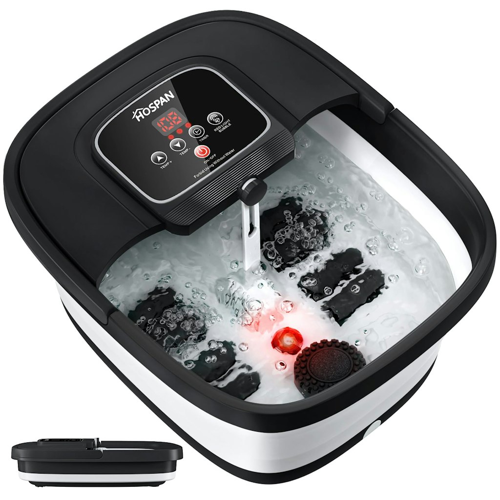 Collapsible Foot Spa Massager w/ Heat & Bubble: $40