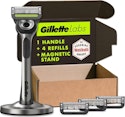 Gillette Labs Men's Razor w/ Magnetic Stand + 4 Refills for $23 w/ Prime + free shipping