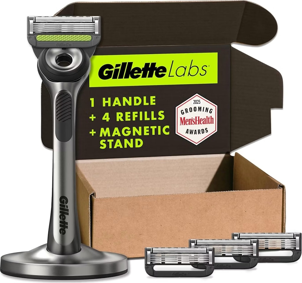 Gillette Labs Men's Razor w/ Magnetic Stand + 4 Refills: $23 w/ Prime