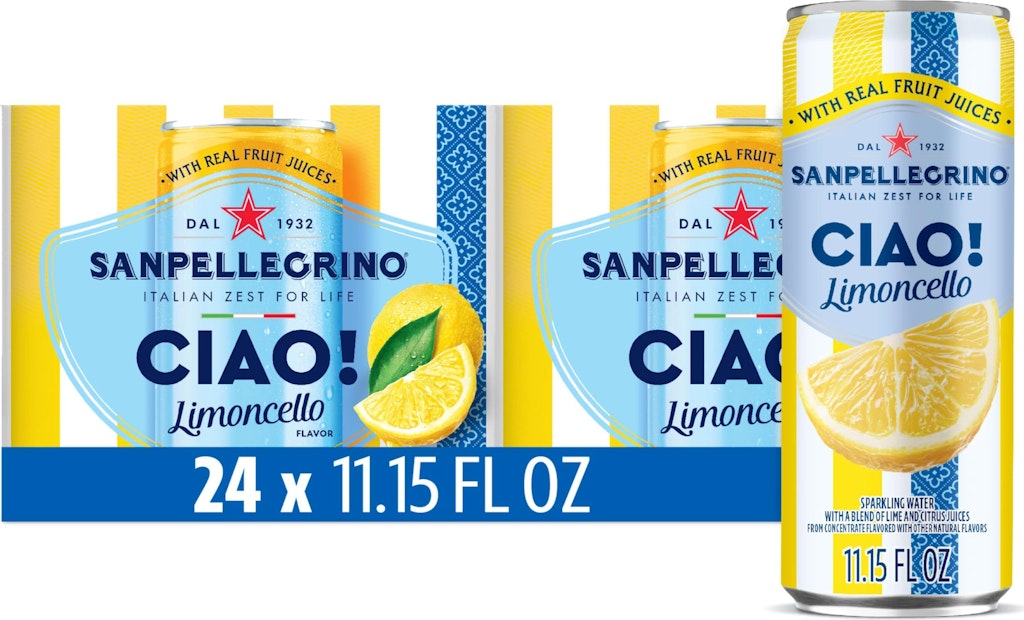 Sanpellegrino CIAO Limoncello Sparkling Water 24-Pack: $9 w/ Sub & Save