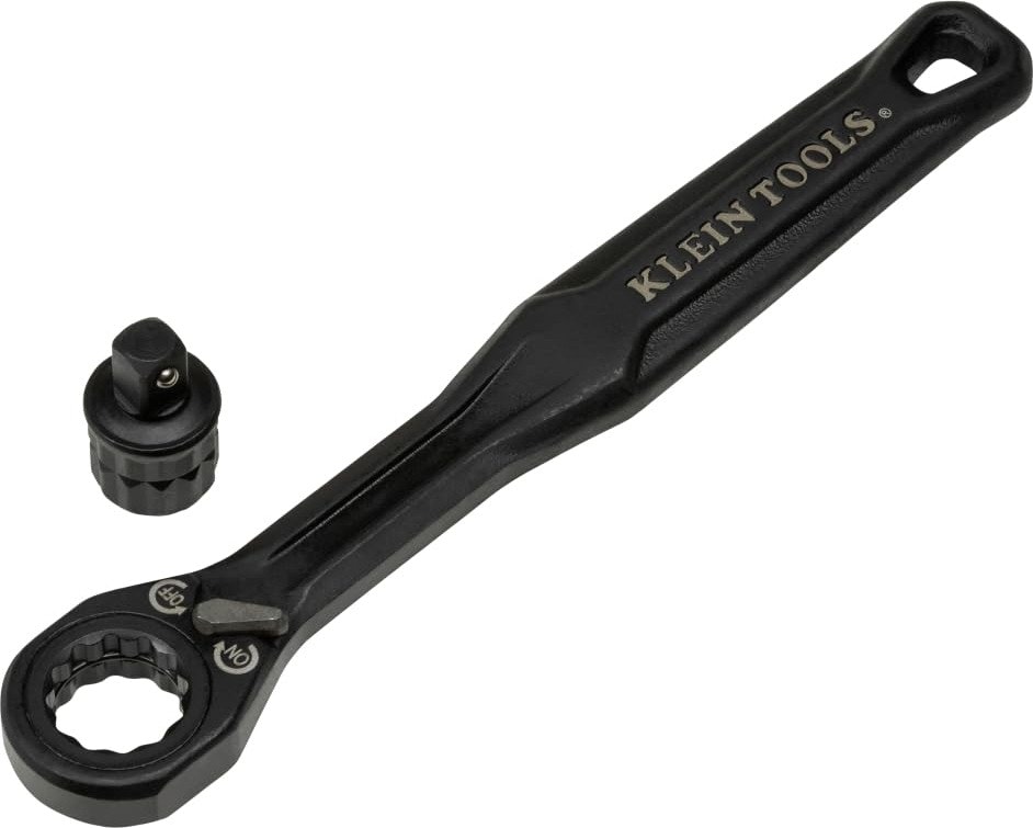 Klein Tools KNECT Pass-Through Ratchet & 1/4" Socket Adapter Set: $18