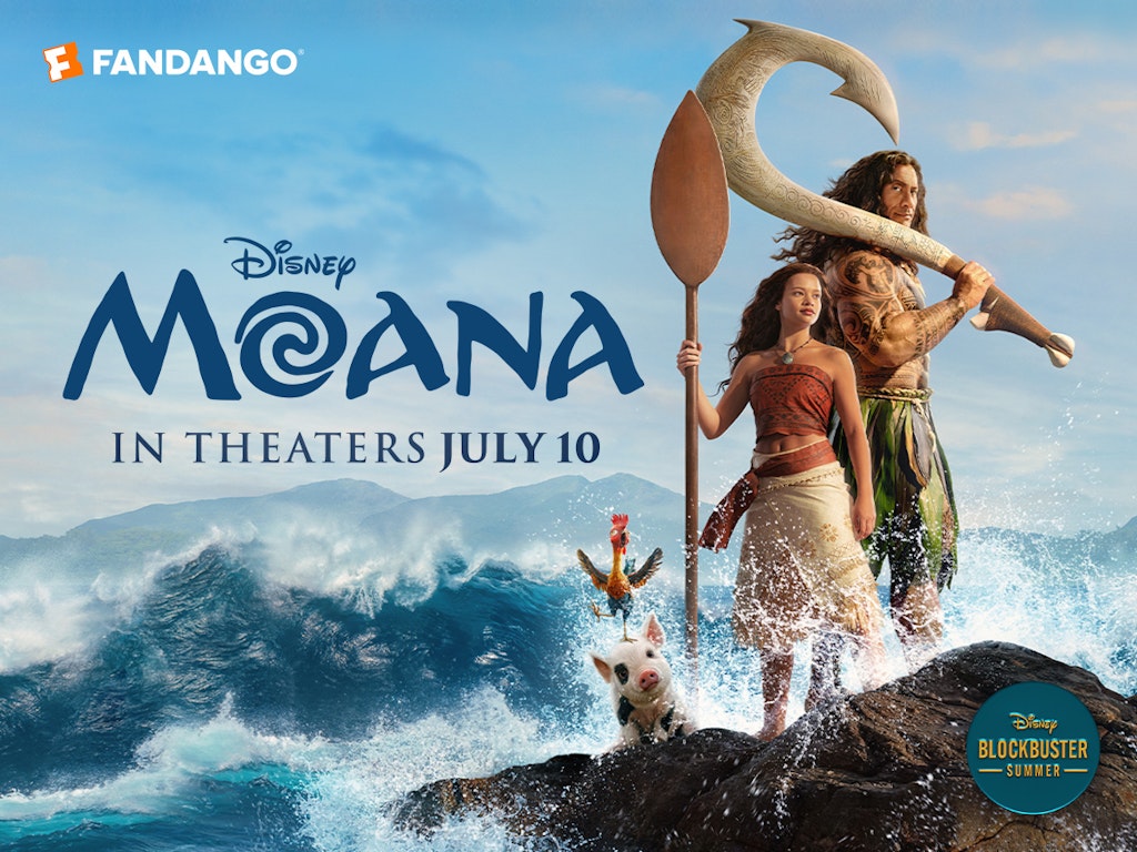 Moana Fandango Movie Ticket: Extra $10 off for Disney+ members