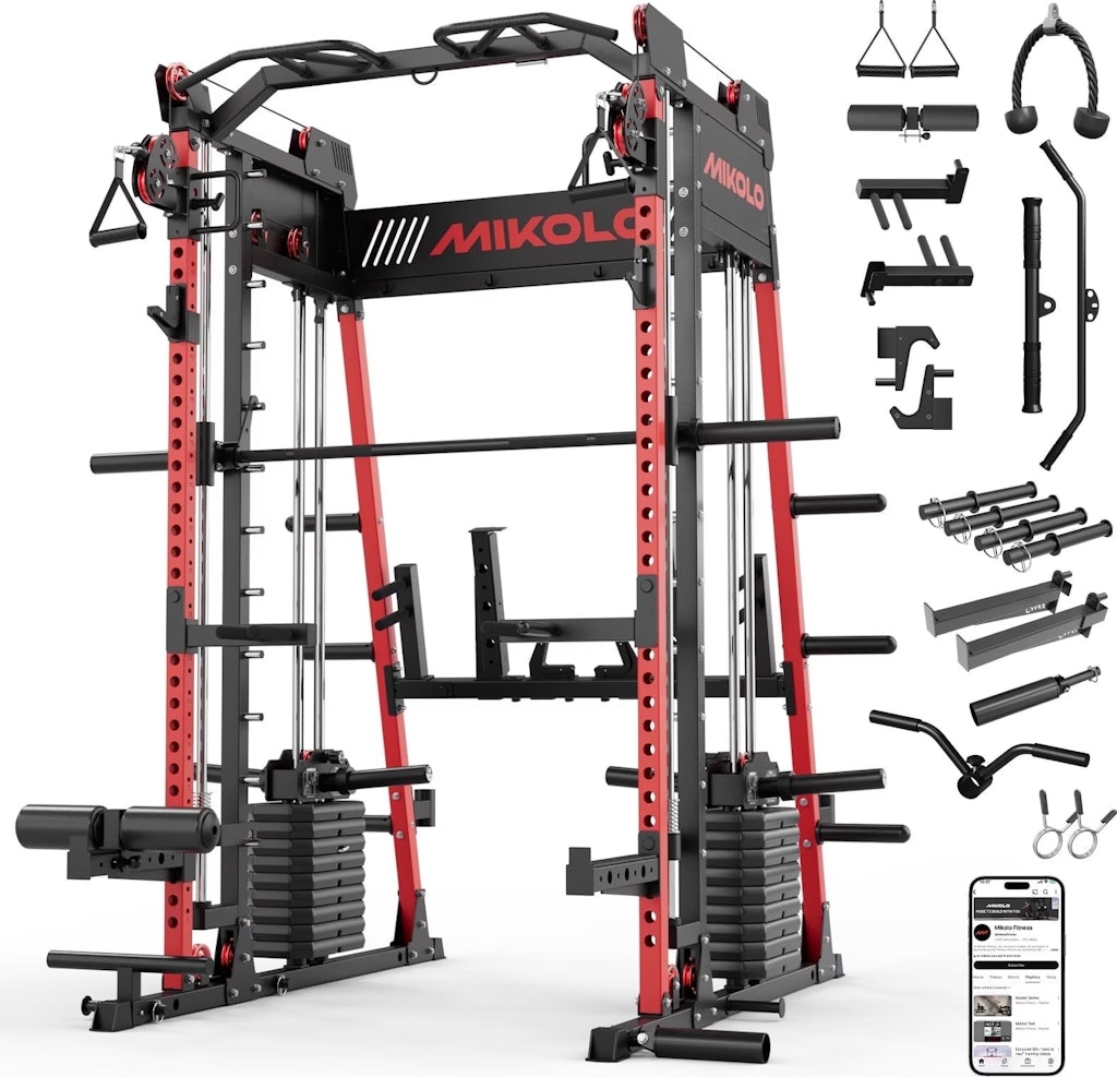 Mikolo M11 Elite 2,200-lb Power Rack Home Gym: $1,150