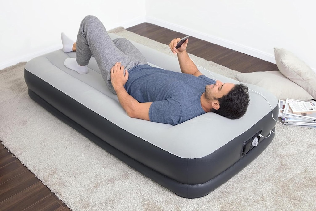 Sleeplux Durable Inflatable Twin Air Mattress w/ Built-in Pump: $15