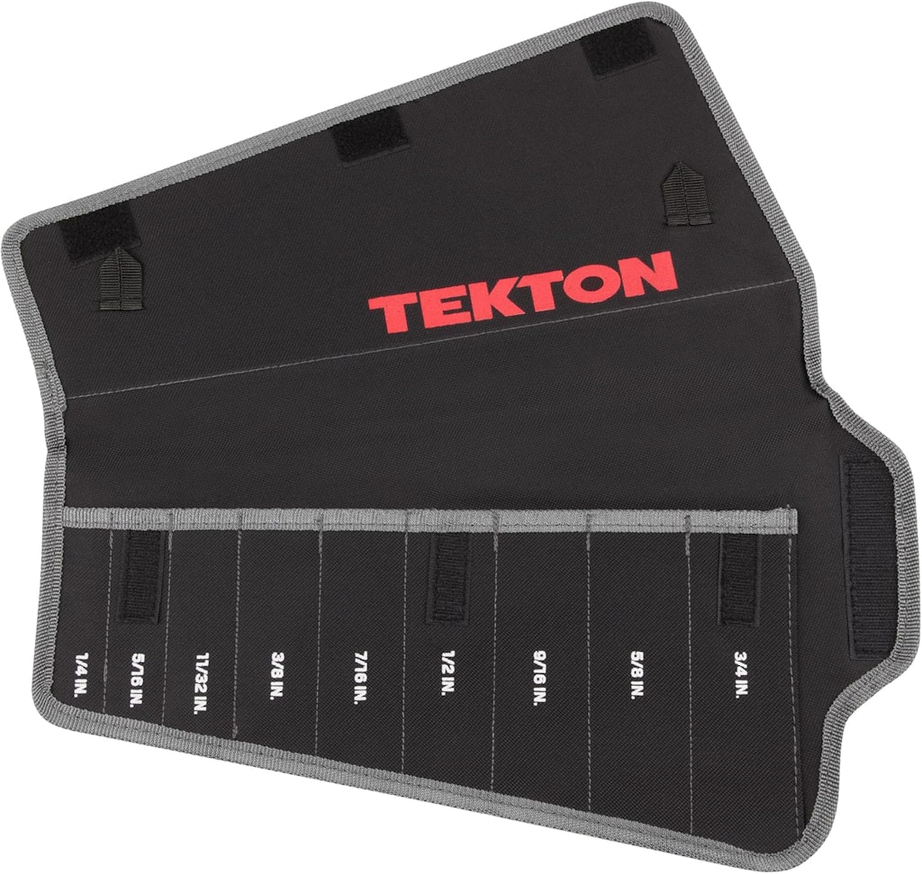 Tekton 9-Tool Combination Wrench Roll: $8