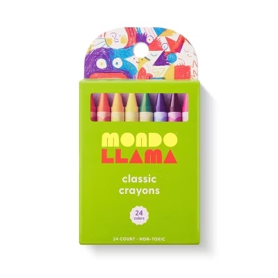 Mondo Llama Classic Color Crayon 24-Pack: 25 cents