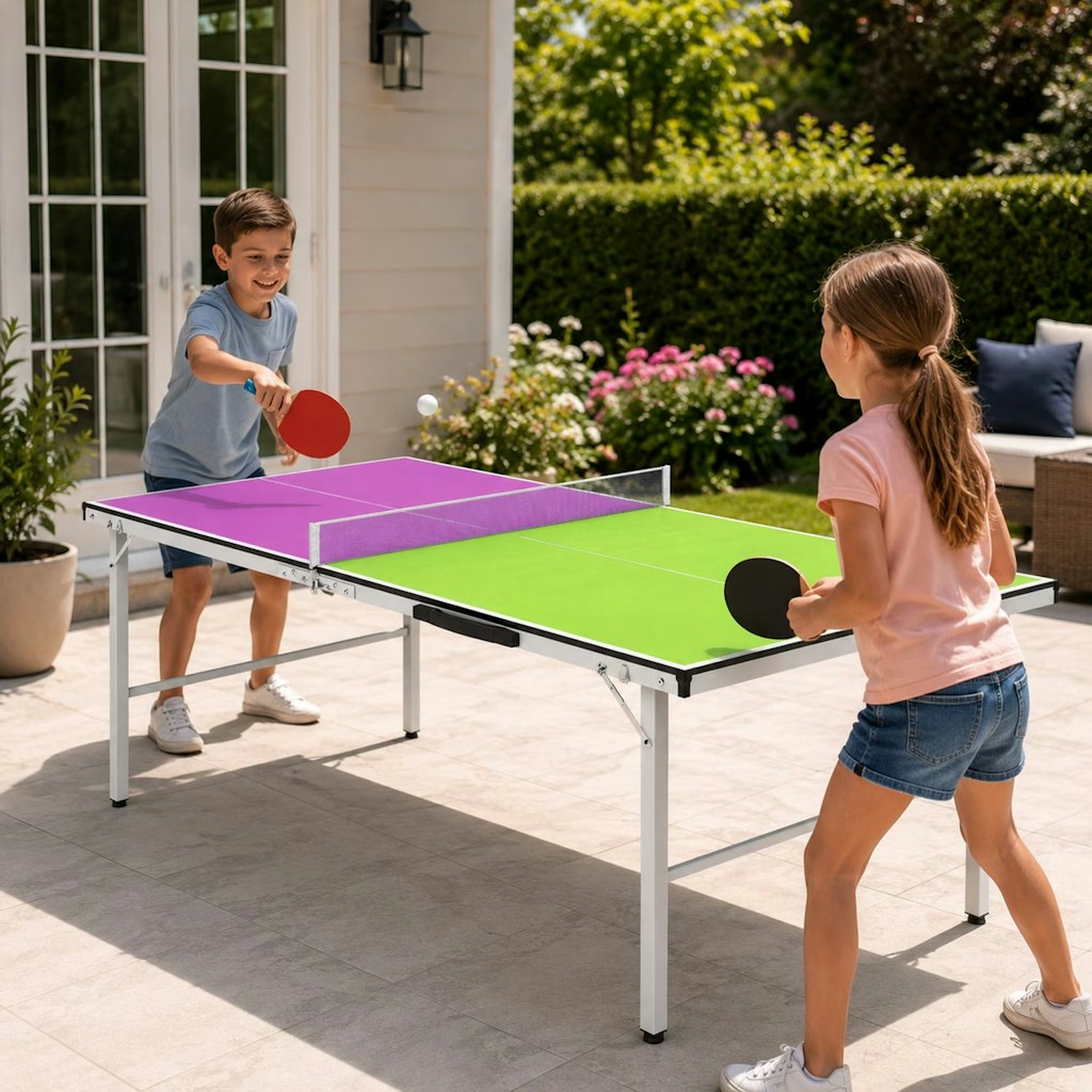 Segmart 5-Foot Foldable Table Tennis Table: $50 Segmart 5-Foot Foldable Table Tennis Table: $50