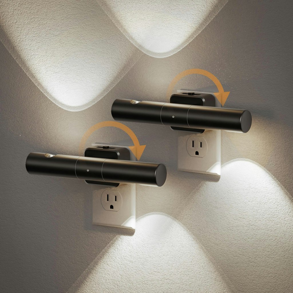 JandCase Dusk-to-Dawn Sensor Dimmable LED Night Light 2-Pack: $8.99