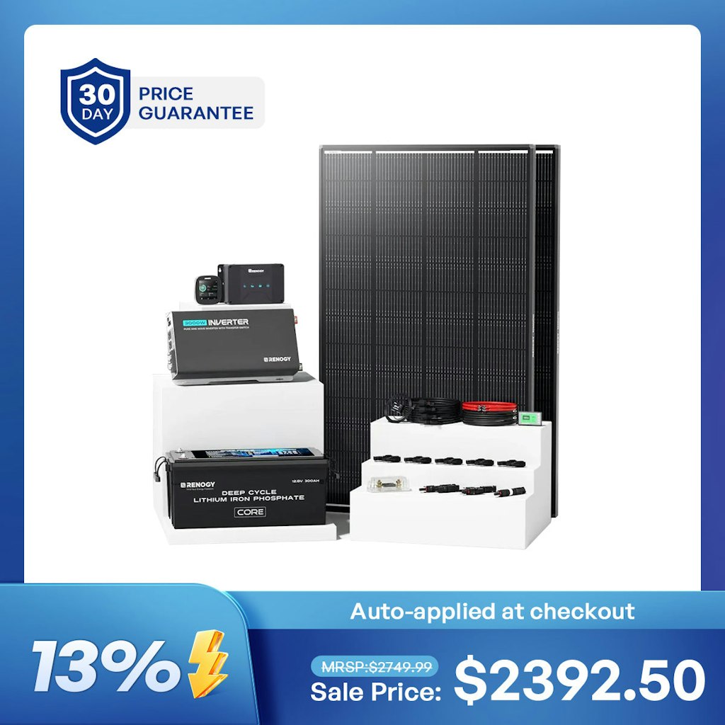 ShadowFlux RV Solution 3.8kWh | 7.6kWh Solar System : $1,799.99