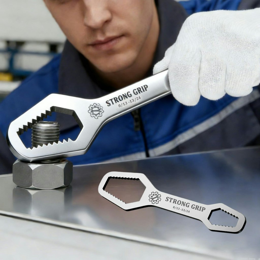 Multi Size Universal Compact Wrench: $1.67