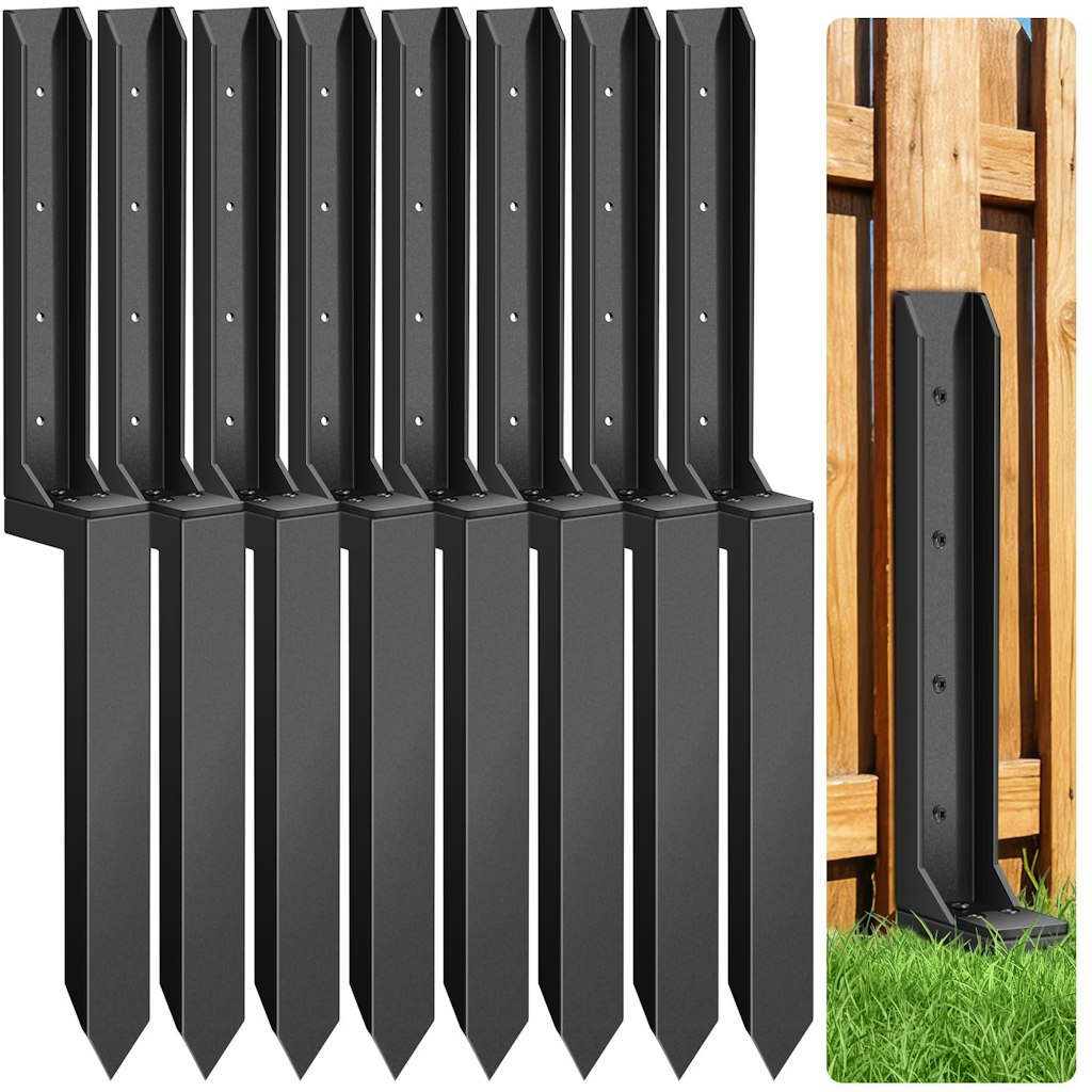 8-Piece Fence Post Repair Kit w/ Ground Stakes: $94
