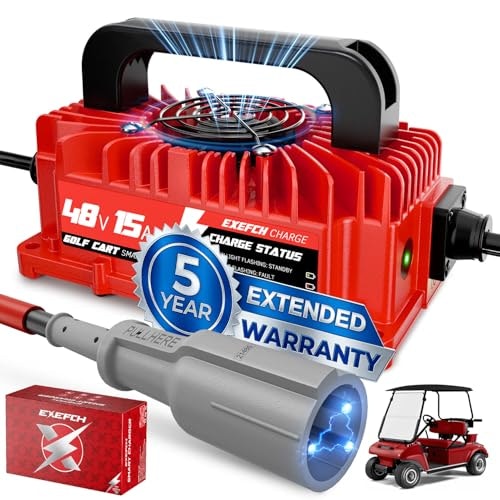 Exefch 48V 15A Golf Cart Charger : $85.99
