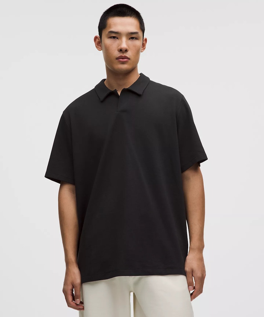 lululemon Men's Pique Performer Johnny-Collar Short-Sleeve Shirt:  $49