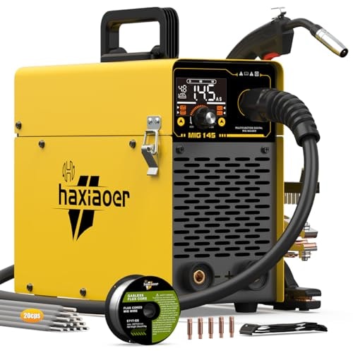 145 MIG Welder 110V Flux Core MIG Lift Tig Stick Welding Machine: $64.49