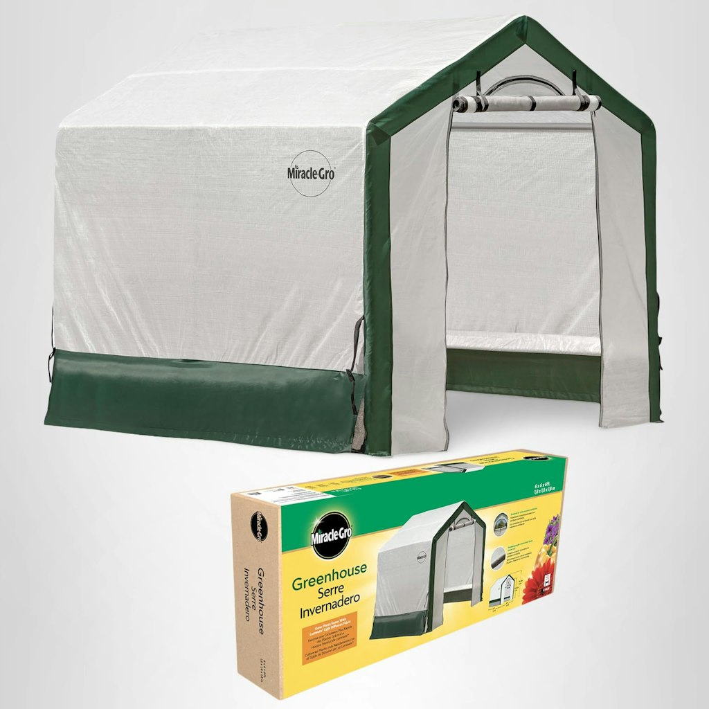 Miracle-Gro 6' x 6' x 6' Outdoor Mini Walk-in Greenhouse: $86