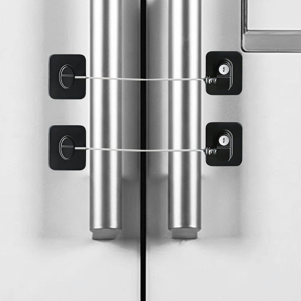 Fridge Lock w/ Key 2-Pack: $3.49