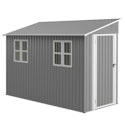 4x10' Galvanized Steel Outdoor Shed w/ Sloping Roof & Window for $195 + free shipping