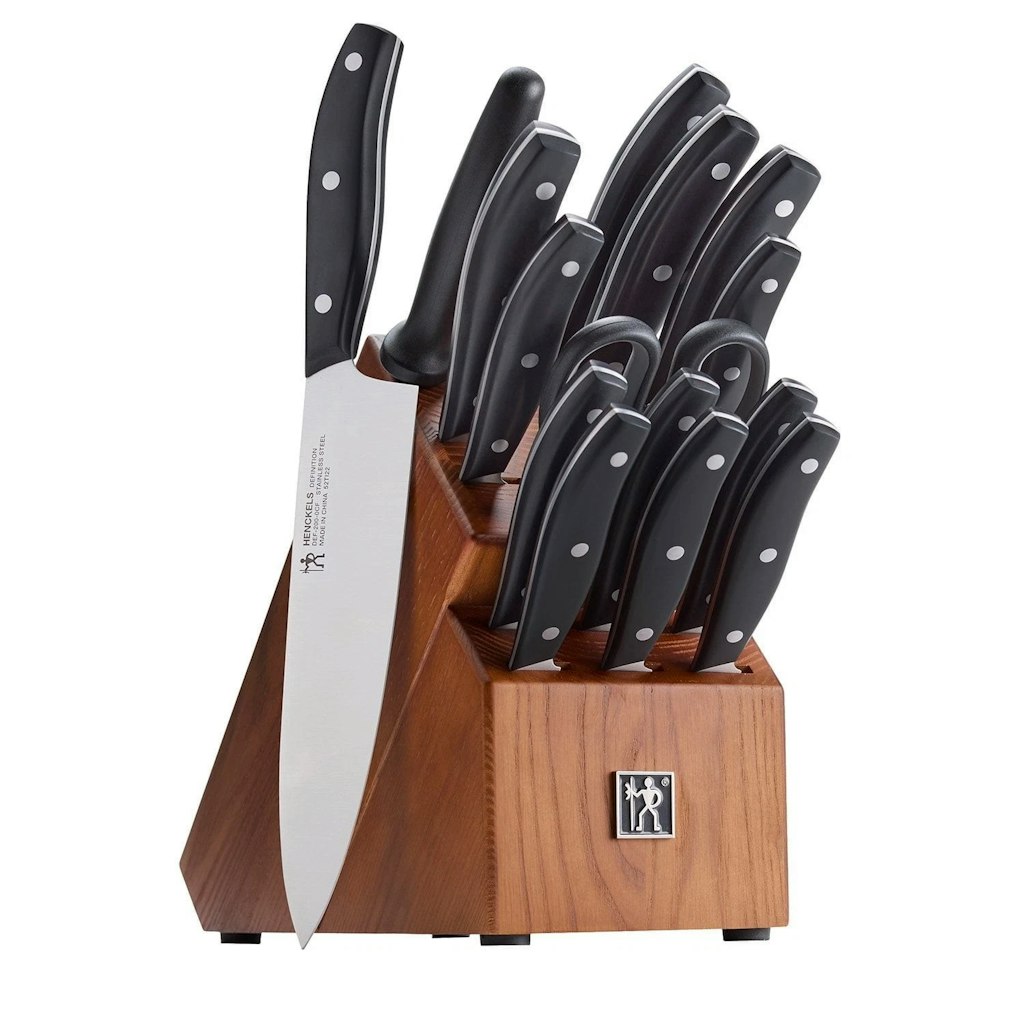 Henckels Definition 15-Piece Knife Block Set: $63