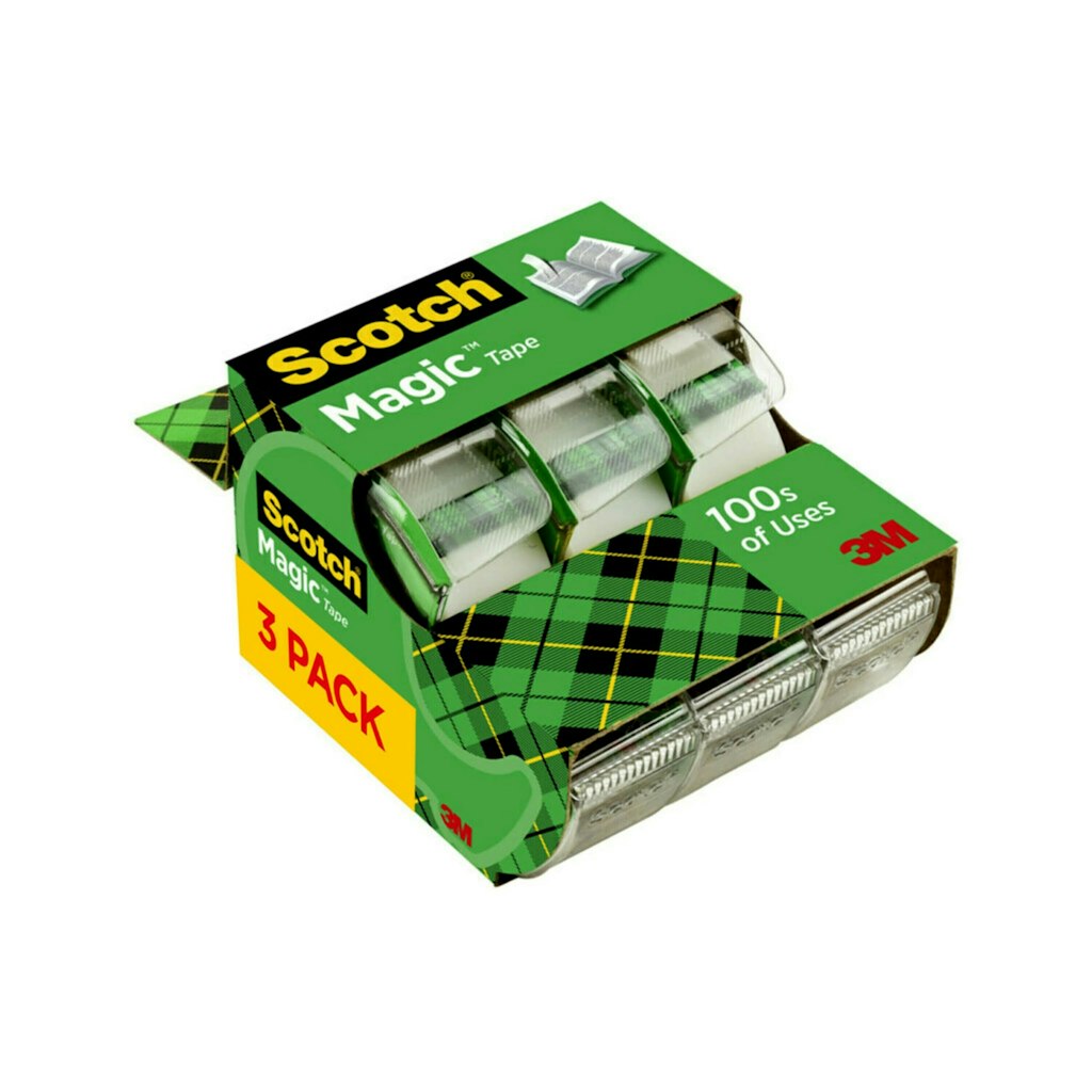 Scotch Magic Tape w/ Dispenser 3-Pack: $4.49