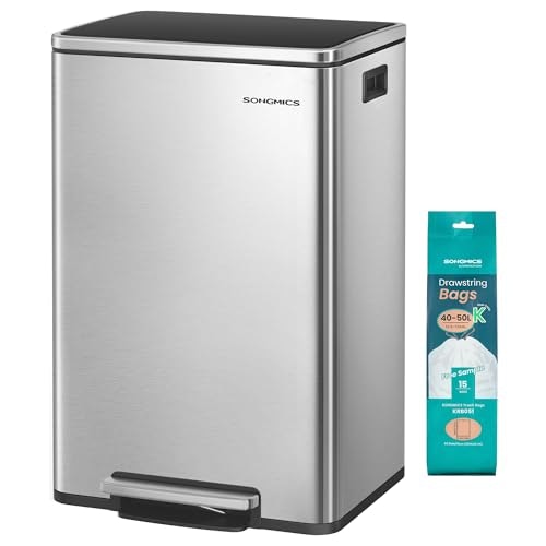 Songmics 13-Gal. Stainless Steel Trash Can : $69 w/ Prime