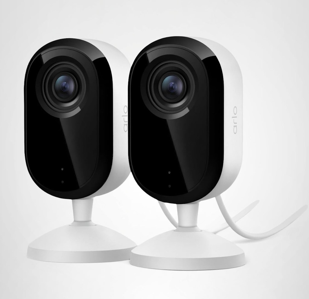 Arlo Essential Indoor Security Camera 2K 2-Pack: $42