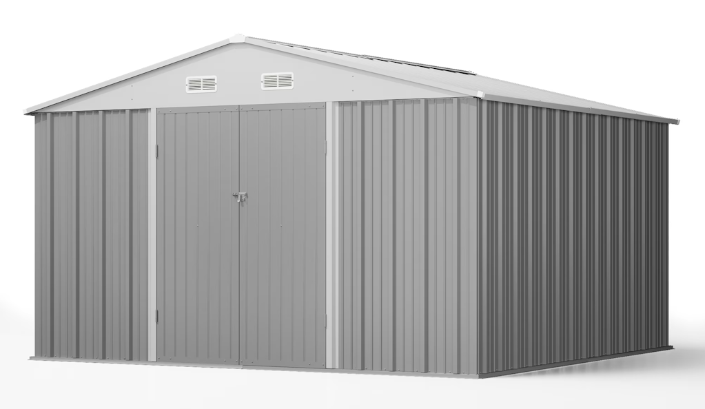 Patiowell 10x10-Foot Outdoor Storage Metal Shed : $409