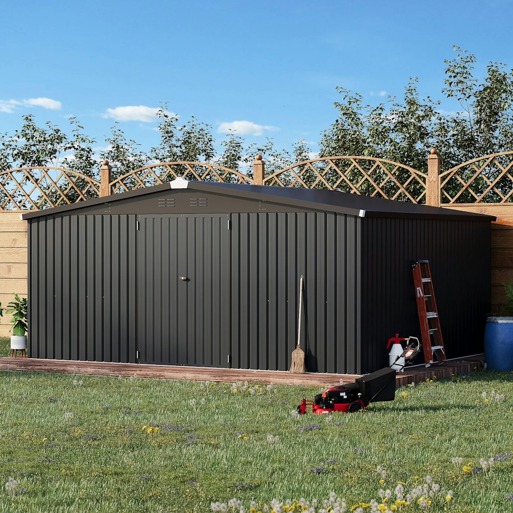 Yodolla 14x12-Foot Outdoor Storage Shed: $490