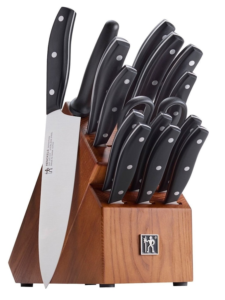 Henckels Definition 15-Piece Knife Block Set: $63
