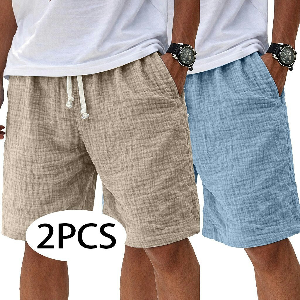 Lightweight Linen Shorts 2-Pack: $15
