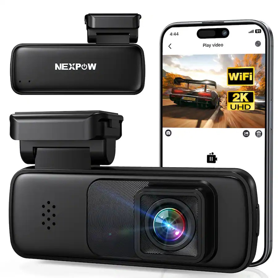 NEXPOW 2K WiFi Dash Cam : $20