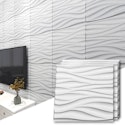 Art3d 19.7" Wavy 3D Wall Panels 12-Pack for $26 + free shipping w/ Prime