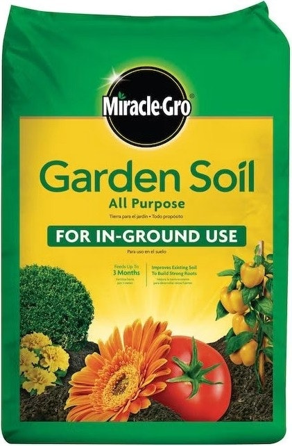 Miracle-Gro In-Ground All-purpose .75 cu ft Garden Soil: $2.50