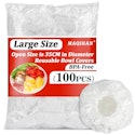 Maqihan Reusable Elastic Bowl Covers 100-Pack for $8 + free shipping w/ Prime