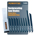 Powertec 10-Piece Metal and Wood Reciprocating Saw Blades Set for $7 + free shipping w/ Prime