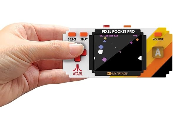 My Arcade Atari Pixel Pocket Pro Handheld Game: $18 My Arcade Atari Pixel Pocket Pro Handheld Game: $18