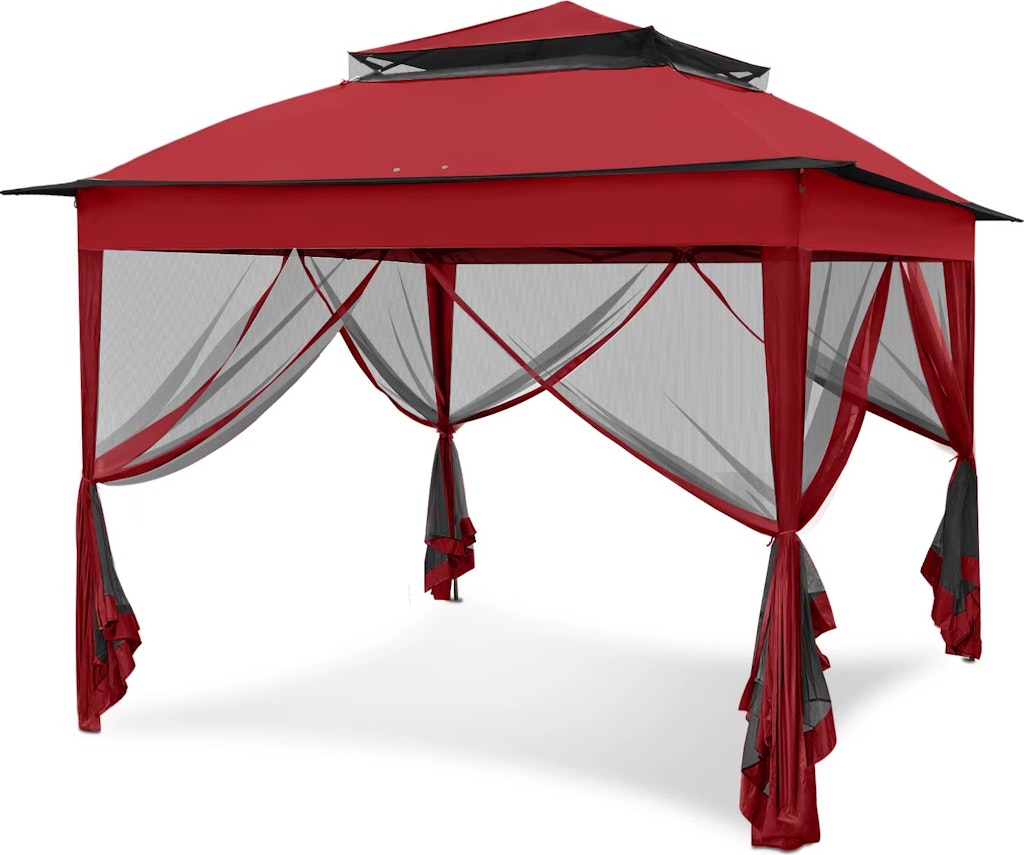 Coos Bay 11 x 11-Foot Pop-Up Patio Canopy w/ Rolling Carry Bag: $65.39