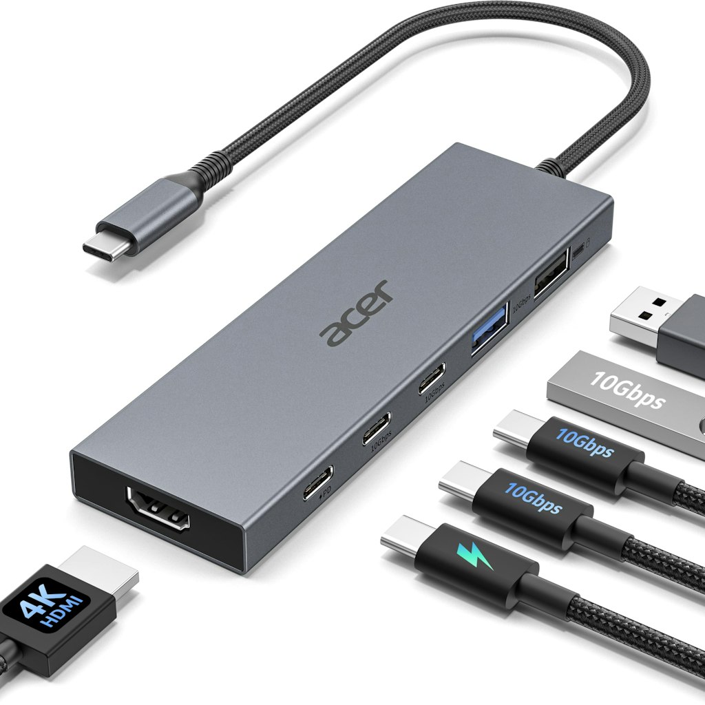 Acer 6-in-1 USB-C Hub: $26