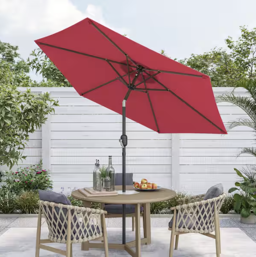 Sonkuki 7.5-Ft. Patio Market Crank and Tilt Umbrella: from $36