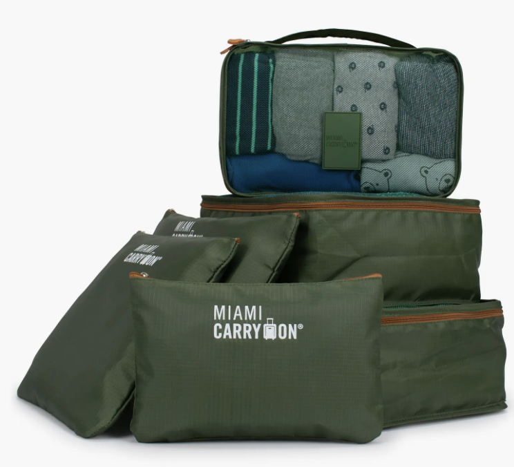 Miami Carry On Travelers 6-Piece Organizational Packing Cubes : $17 
