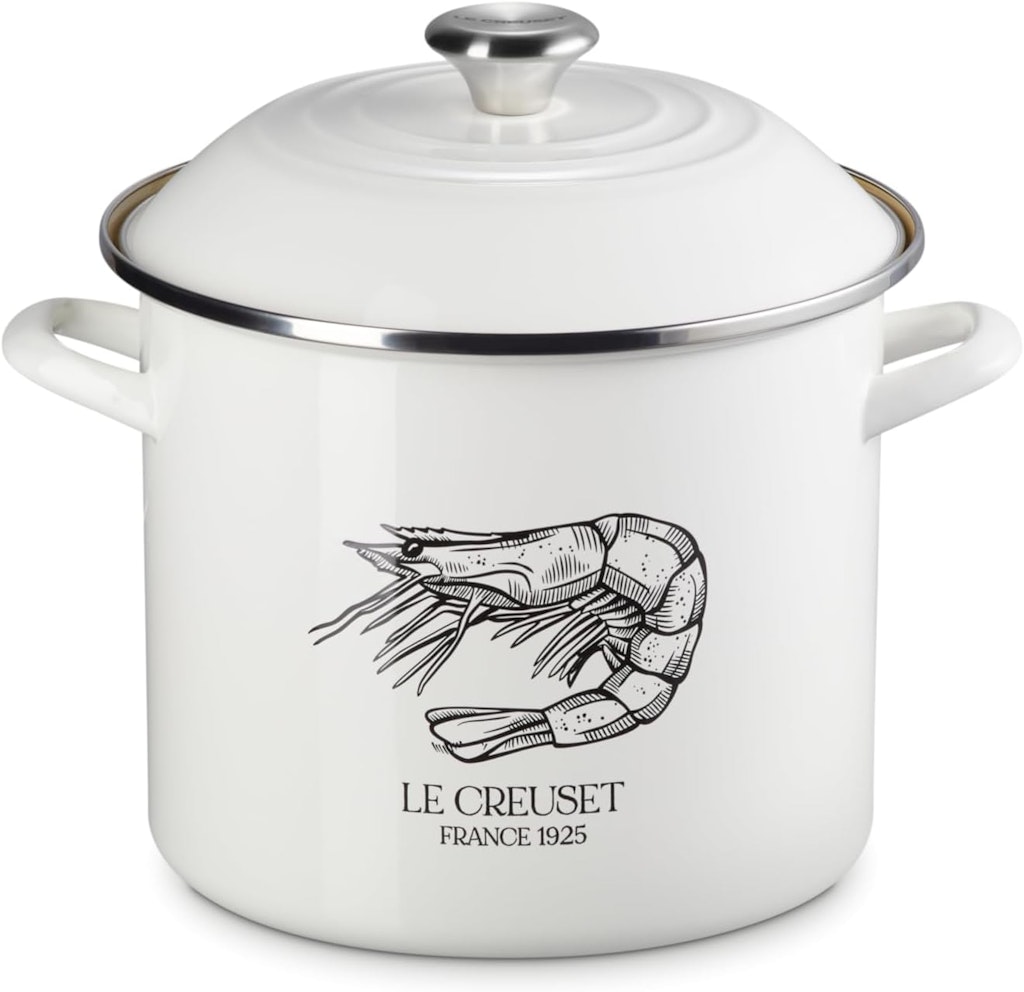 Le Creuset 10-Qt. Enamel On Steel Traditional Shrimp Stockpot: $116