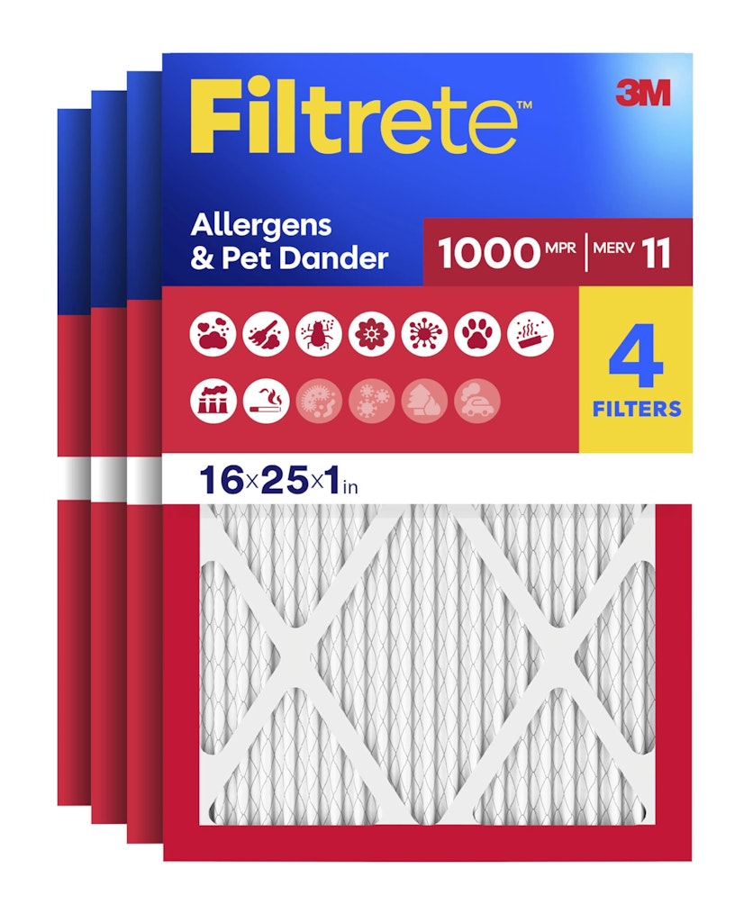 Filtrete 16x25x1 MERV 11 MPR 1000 AC & Furnace Air Filters 4-Pack: $23 via Sub. & Save