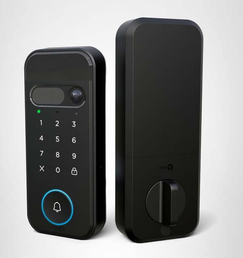 Chamberlain myQ Secure View 3-in-1 Smart Lock w/ 2K Video Doorbell Camera: $190