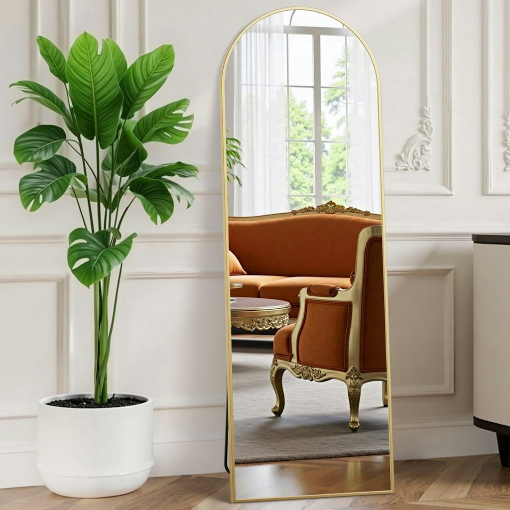 EDX 56" x 15" Arched Full Length Mirror: $26